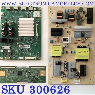 KIT DE TARJETAS PARA TV VIZIO / MAIN XKCB02K041 / 715GA874-M0C-B00-004K / 715GA874-M0C-B00-004G / T-CON 2601620035610 / PT430GT01-2-C-1 / FUENTE ADTVK1811XB8 / 715GA750-P01-001-003S / PANEL TPT430B5-GT013.H REV:S1G / MODELO V435-H11 LTM5ZGLW